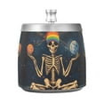 thumbnail image 7 of Yayeee Ashtray with Lid for Cigarette Smokeless Stainless Steel Home Ash Holder, Skeleton with Rainbow, 7 of 7