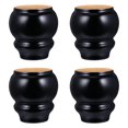 thumbnail image 1 of TOYMYTOY 4 piezas de patas de madera maciza para muebles, patas de tocador, patas de repuesto para sofá y sillón, 1 of 6
