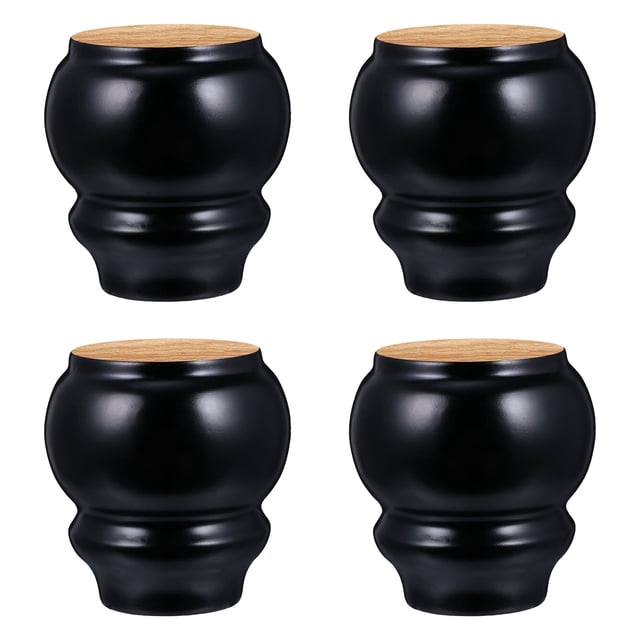 TOYMYTOY 4 piezas de patas de madera maciza para muebles, patas de tocador, patas de repuesto para sofá y sillón
