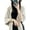 Beige, variant on Women's Ruffle Trim Knit Open Front Poncho Cape Shawl Cozy and Stylish Wraps LightWeight Pashmina Scarf for Cold Weather