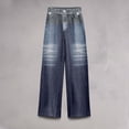 thumbnail image 4 of WTOBBY Women's Casual Print Jeans, Sporty Jeans Style Pants with a Comfortable and Relaxed Fit, Ideal for Leisure Activities and Everyday Wear,Sky Blue 2XL, 4 of 8