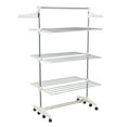 thumbnail image 2 of Everyday Home 3-Tier Stainless-Steel Laundry Rack for Hanging and Drying (White), 2 of 5