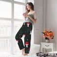 thumbnail image 4 of Uemuo Amanita Mushroom Pattern Women's Wide Leg Palazzo Lounge Pants with Pockets Light Weight Loose Comfy Casual Pajama Pants-Medium, 4 of 9