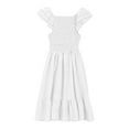 thumbnail image 3 of MEZZALL Toddler Girls Summer Dresses Sundress Smocked Sleeveless Dresses With Pockets, 5-6 Years, 3 of 5