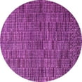 thumbnail image 1 of Ahgly Company Indoor Round Abstract Pink Modern Area Rugs, 4' Round, 1 of 4