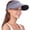 Dark Grey, variant on Women's Quick Dry Ponytail Sun Visor, UPF 50+ Silicone Brim, Lightweight Packable & Cooling Sweat-Wicking Fabric