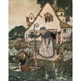 thumbnail image 3 of Edmund Dulac 15x18 Black Modern Framed Museum Art Print Titled - The Snow Queen Pl 3 (1911), 3 of 5