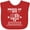 Red, variant on Inktastic Military Uncle Red Friday Boys or Girls Baby Bib