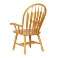 thumbnail image 2 of Selections Comfort Windsor Dining Chair with Arms Light Oak Solid Wood Armchair, 2 of 4
