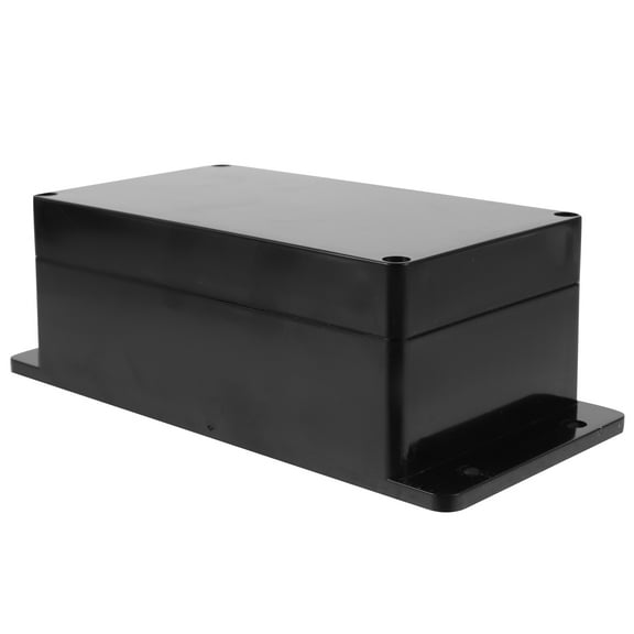 Waterproof Junction Box for Outdoor Use Black Plastic Cover with Excellent Protection 2.5x3.5 Inches
