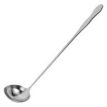 OULII Stainless Steel Kitchen Spoon with Extended Handle for Safe Hotpot and Cooking Use