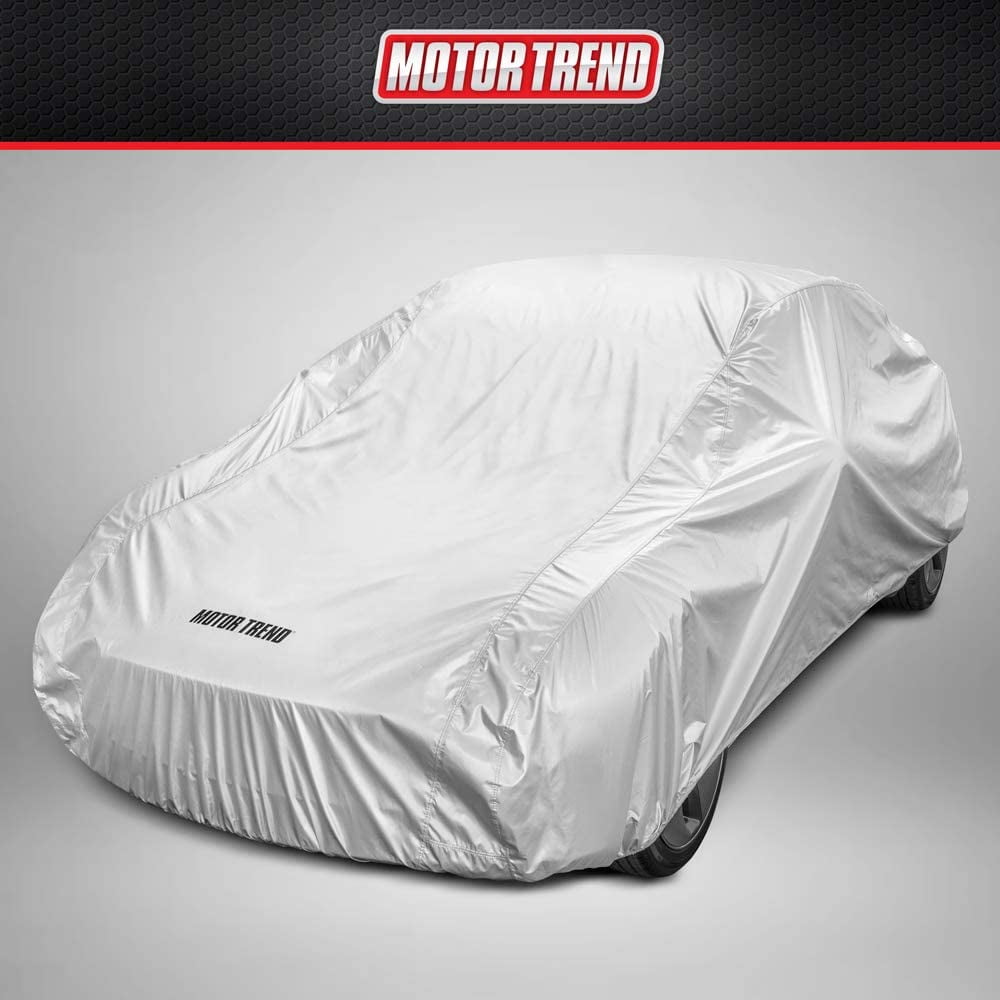 Motor Trend 5-Series Car Cover Universal Fit - Lightweight All-Weather Protection Water & Scratch Resistant Fabric for Cars Trucks SUVs Vans - Fits Up to 228" Length