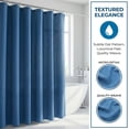 thumbnail image 4 of REGALWOVEN Modern Waffle Weave Shower Curtain with 12 Hooks Waterproof for Bathroom Blue 71"W x 71"L, 4 of 5