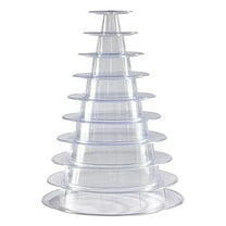 10 Tier Cupcake Holder Stand Round Macaron Tower Stand Clear Cake Display Rack for Wedding Birthday Party Decor