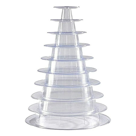 

10 Tier Cupcake Holder Stand Round Macaron Display for Party Decor