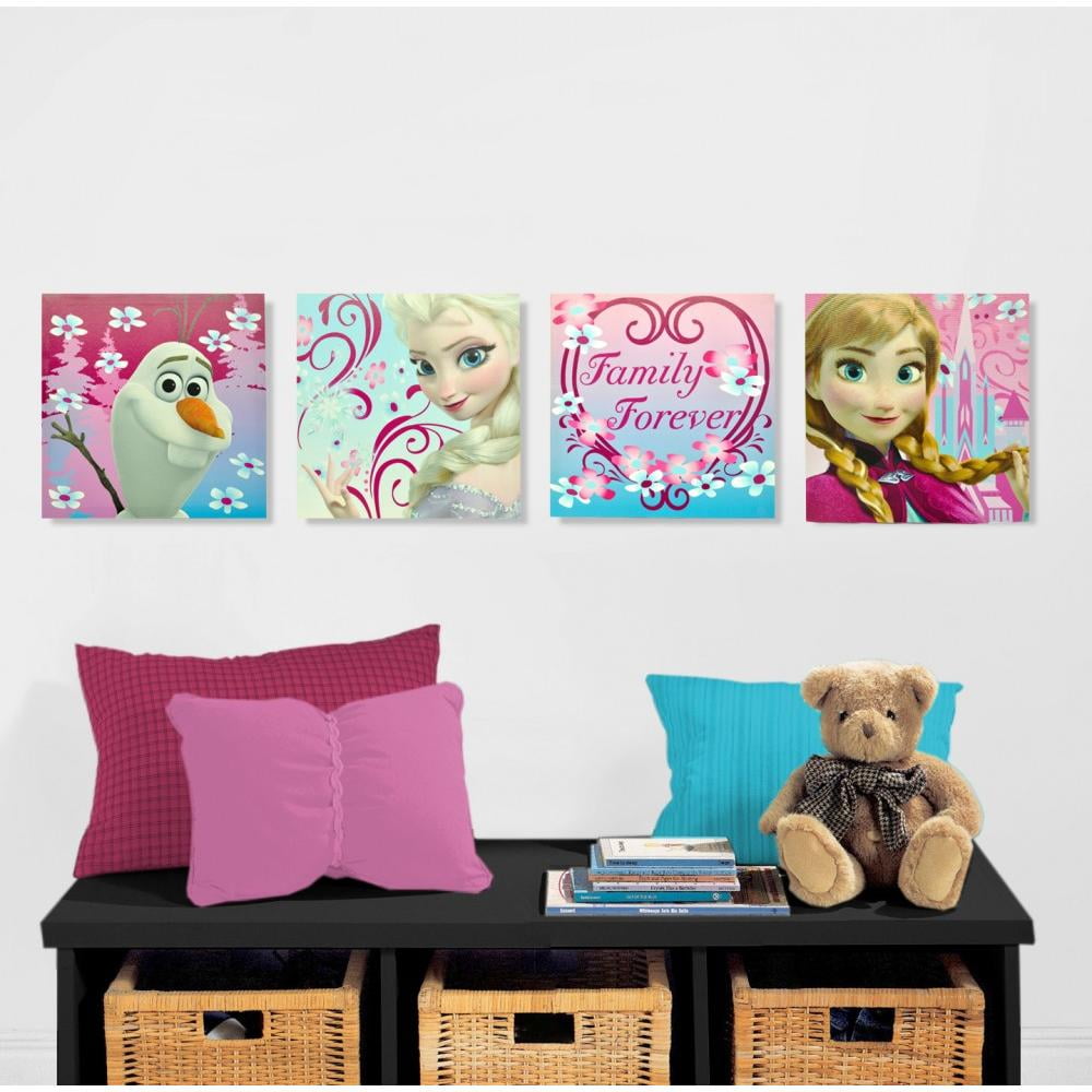 Frozen Wall Art disney frozen canvas wall art, 4-pack - walmart Frozen Wall Art disney frozen canvas wall art, 4-pack - walmart