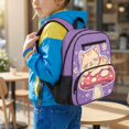 thumbnail image 2 of Pzuqiu Cute Cat Mushroom 13.5 Inch Toddler School Backpack for Girls, Water Resistant Padded Breathable Lightweight Bookbag with Side Mesh Pockets for Preschool Kindergarten, 2 of 7