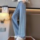 thumbnail image 4 of Cowsor Girls Baggy Jeans Distressed Denim Pants Elastic Waist Wide Leg Jeans for Girls Kids Loose, 4 of 7