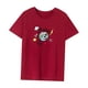 thumbnail image 3 of Camiseta para mujer, ropa de verano, ropa deportiva, camiseta básica para deportes, vacaciones, mujer Rojo, 3 of 7