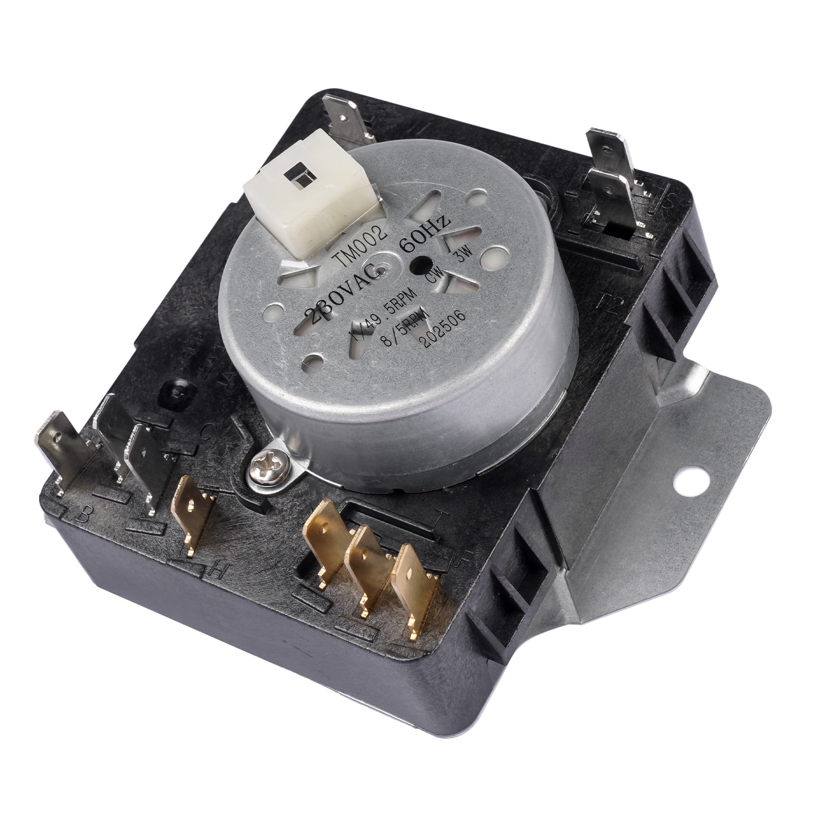 GELUOXI Dryer Timer Control 220VAC 60Hz Black W11566735 for Whirlpool Maytag Sears MED4500MW0 1Pc
