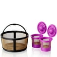 thumbnail image 1 of GoodCups Keurig K Duo Coffee Filter and 2 Reusable K Cups for K-Duo Essentials, K-Duo Brewers Only - Carafe Basket Coffee Filters and 2 Refillable Kcups for Keurig Duo, K-Duo Essentials Coffee Makers, 1 of 4