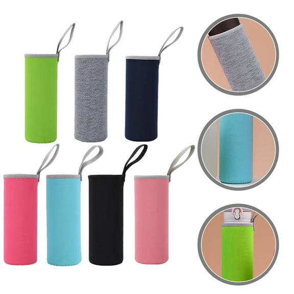 UPOUART 7-Piece Reusable Insulated Mug Sleeves for 550ml Cups, Cylindrical Cloth Cup Holders for Cold Drinks