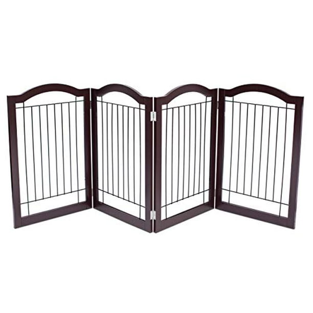 Best Wire Dog Gate with Arched Top 4 Panel 30" Tall
