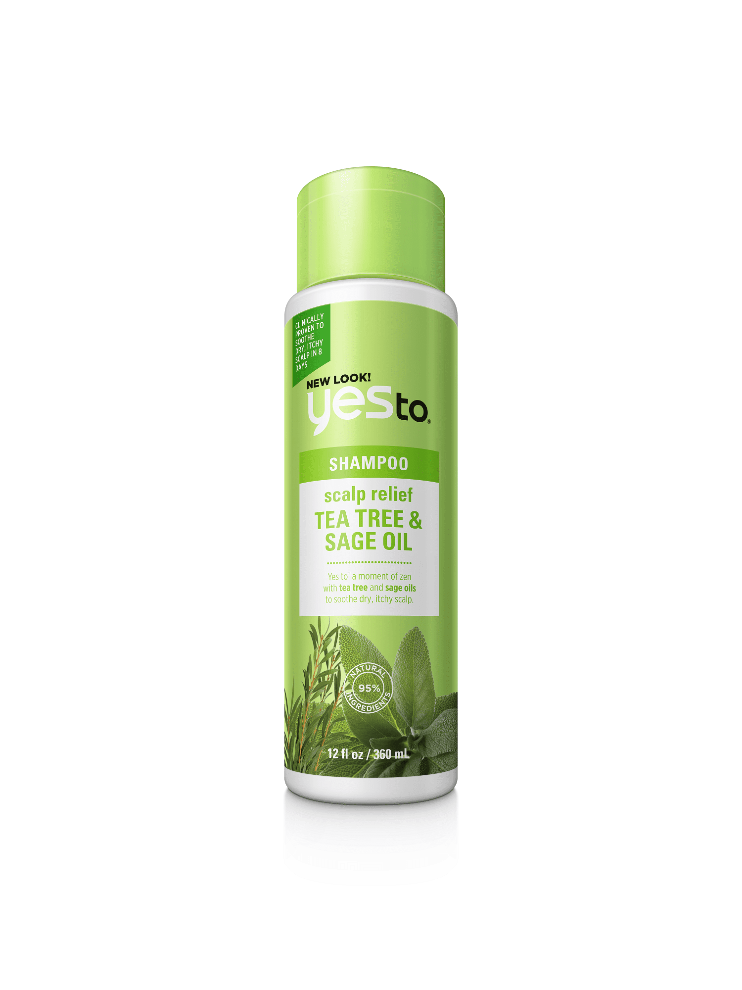 Yes To Tree & Sage Oil Scalp Relief 12 Oz , 97% Natural Ingredients - Walmart.com