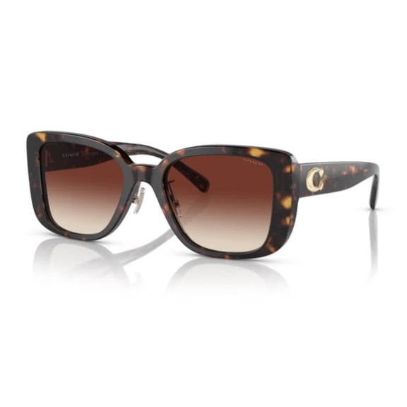 COACH HC8352 512013 Cd472 Dark Tortoise Dark Brown Grad 54 mm Women's Sunglasses