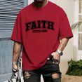 thumbnail image 4 of Ankishi Christian T Shirts for Men Faith Ephesians 2 8 Short Sleeve Religious Tee Crewneck Casual Tops for Streetwear, 4 of 7