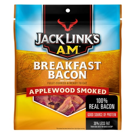 Jack Link's AM, Breakfast Bacon, Applewood Smoked, 2.5oz
