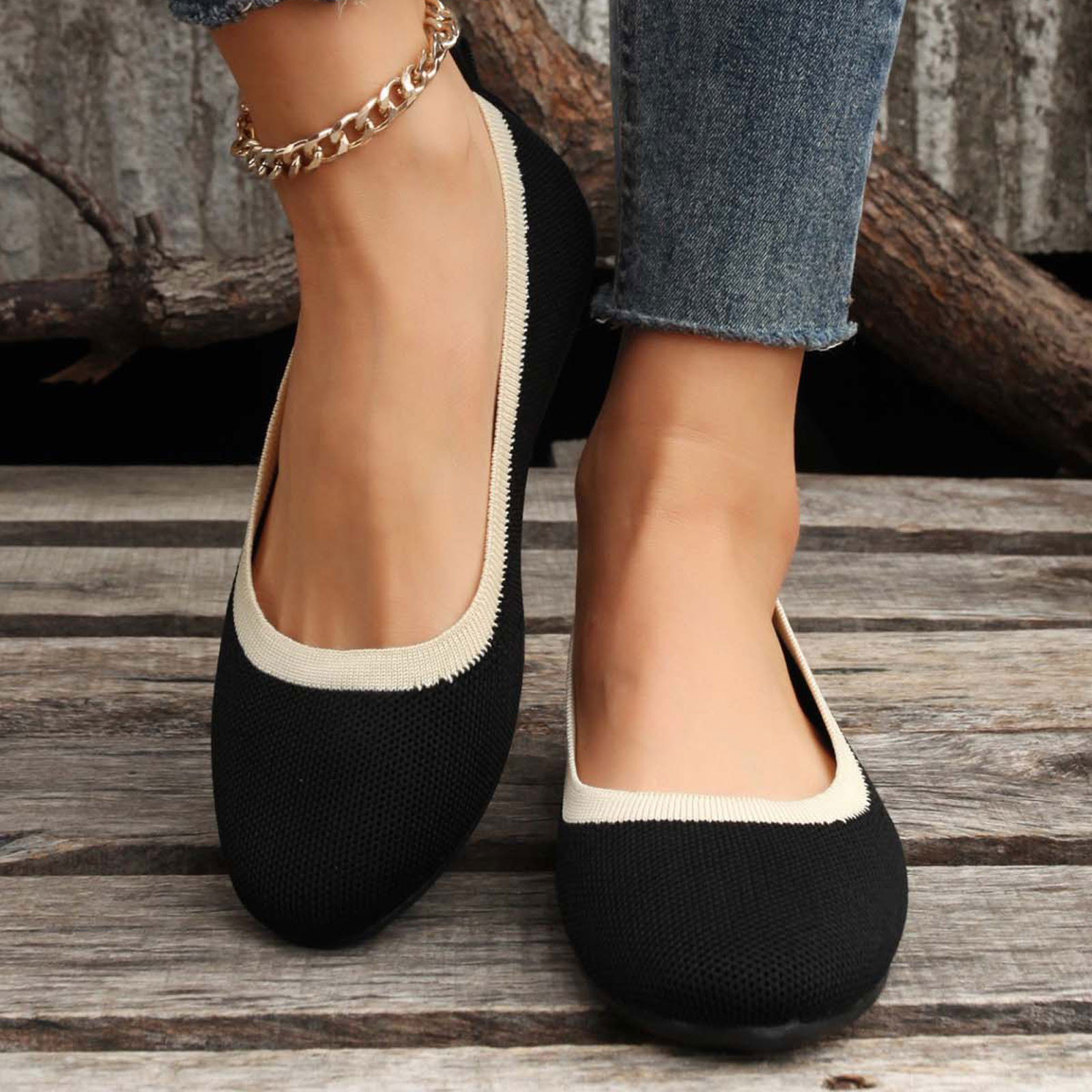 Chaussures Plates Décontractées Pour Femme - Bout Rond - Semelle Antidérapante - Disponibles En Plusieurs Couleurs - Confort Au Quotidien