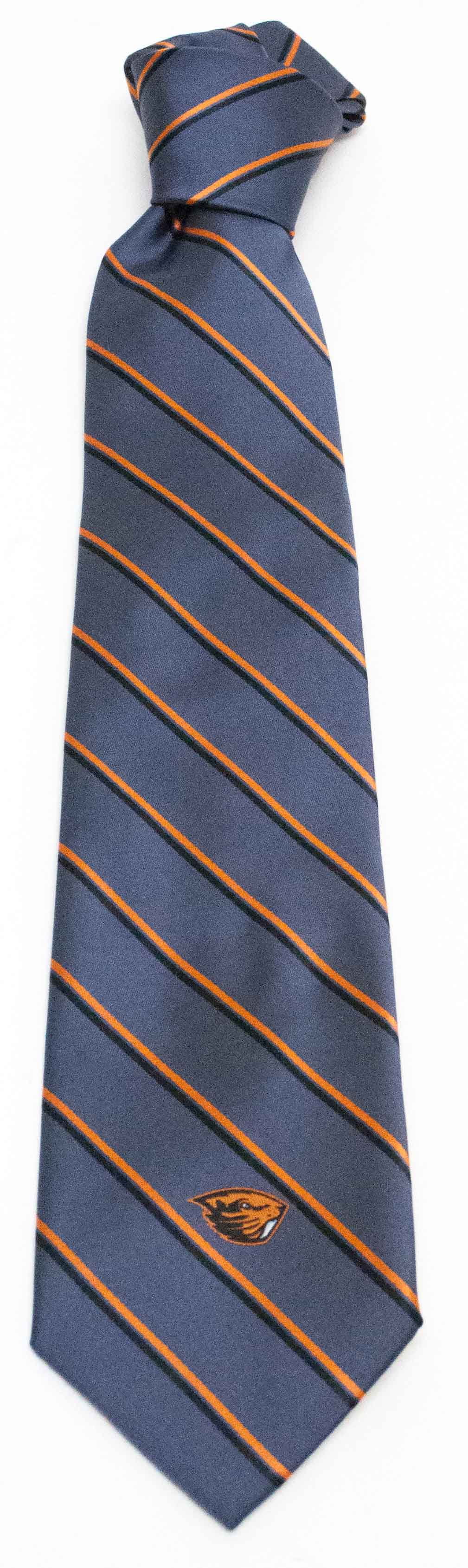 Oregon State Beavers Charcoal Stripe Necktie - Donegal Bay - Unisex - One Size