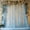 Baby Blue, variant on White 10ft x 10ft Tulle Curtain Backdrop with 300 LED Fairy Lights for Event Decor