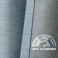thumbnail image 5 of DriftAway Pinch Pleat Blackout Curtains 108 Inch Long Linen Curtains 2 Panels Set Faux Linen Textured Curtains for Bedroom Living Room Thermal Insulated Privacy Back Tab Window Drape 52x108 Dusty Blue, 5 of 9