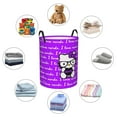 thumbnail image 6 of Large Laundry Basket with Handle, Hello Kitty Collapsible Laundry Hamper, Dirty Clothes Storage Basket for Living Room, Bathroom, Bedroom, College Dorm, 6 of 7