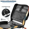 thumbnail image 4 of FORMRS Zipper Binder with Shoulder Strap 2-inch Ring 500 Sheet Capacity File Bag, Beige Stripes, 4 of 5