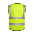 thumbnail image 6 of purcolt Womens High Visibility Reflective Safety Vest V Neck Zipper Workwear Waistcoat with with ID Pocket Mint Green Free Size, 6 of 7