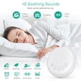 thumbnail image 5 of ORIA Portable White Noise Sound Machine, 10 Soothing Sounds, Small and Lightweight for Sleeping, Relaxation, Privacy, Study (White), 5 of 9