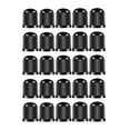 thumbnail image 2 of 25 tapones universales para válvulas de neumáticos de coche, aptos para decoración de válvulas de vehículos. Negro, 2 of 8