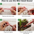 thumbnail image 3 of Mini Seed Spreader, 2026 Upgraded Seed Sower Tool Manual Seedlings Dibber and Widger Set, Mini Seed Dispenser for Tiny Seeds (1 Set Yellow), 3 of 7