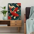 thumbnail image 5 of UXIEQU Red Koi Fish Canvas Wall Art Print 15.75x11.81 Inches, 5 of 8