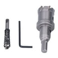 thumbnail image 1 of Kit de brocas de carburo para sierra de corona TCT con dientes gruesos de metal y llave hexagonal, broca de perforación de 28 mm/1,1 pulg., 1 of 14