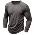 thumbnail image 5 of VJATTWR Men's Crew Neck Long-Sleeve T-Shirt Pocket Tee M, 5 of 8