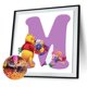 thumbnail image 2 of Cuadros Decorativos 5D bricolaje taladro cuadrado completo diamante pintura oso letra M 30x30cm (ZQF8272) Sywqhk Nuevos Originales, 2 of 9