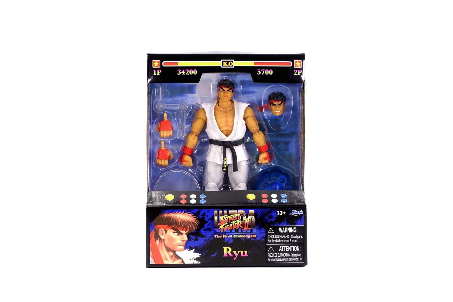 Jada Toys STREET FIGHTER II Figurine D'Action - RYU (VAGUE 1)
