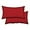 Textured Solid Imperial Red, variant on CQAOE Outdoor Lumbar Toss Pillow Set, 20" x 12", Pack of 2, Waterproof Decorative Cushions for Patio Furniture, Garden, Porch, Deck, and Poolside（Textured Solid Imperial Red）
