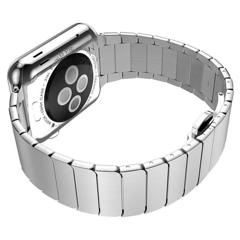 iPM Stainless Steel Link Band with Horizontal Butterfly Closure