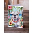thumbnail image 3 of English Bulldog Luau Greeting Cards Pack of 8 7 in x 5 in, 3 of 3