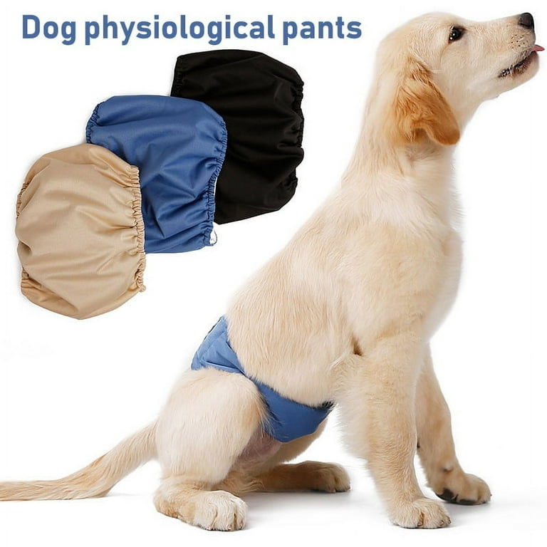 Washable Dog Belly Wrap Diapers With Belly Band Design Durable Reusable Highly Absorbent Belly Bands For Doggies Reusable Puppy Wraps Blue 2XL